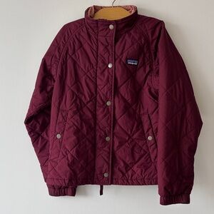 Patagonia Kids Jacket in Burgundy